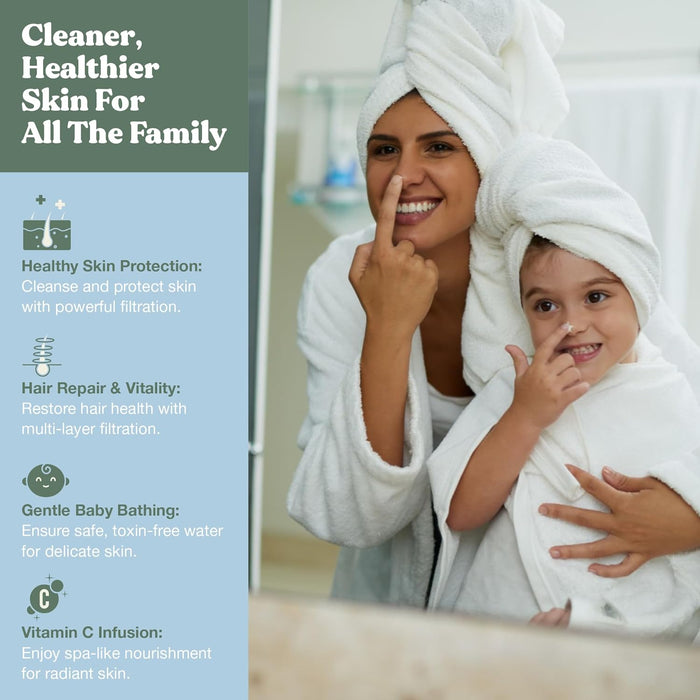 Marmolux 9-Stage Bath Tub Water Filter for Cleaner, Purer Baths | Removes Chlorine, Minerals, and Impurities | Enhances Skin and Hair Health