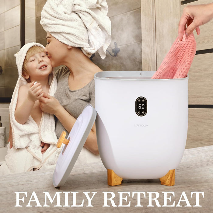 Marmolux 25L Towel Warmer Bucket with Auto Shut Off - Bathroom Towel Warmer for Efficient Towel Warming