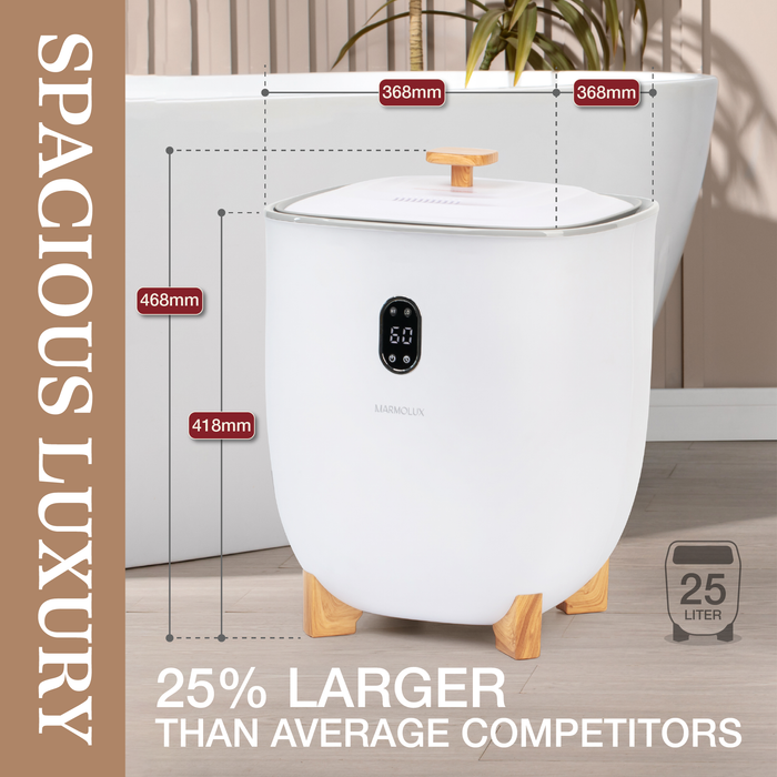 Marmolux 25L Towel Warmer Bucket with Auto Shut Off - Bathroom Towel Warmer for Efficient Towel Warming