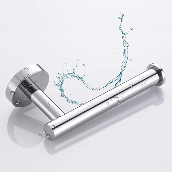 Toilet Paper Holder Towel Ring Towel Hook Set (Polished Chrome)