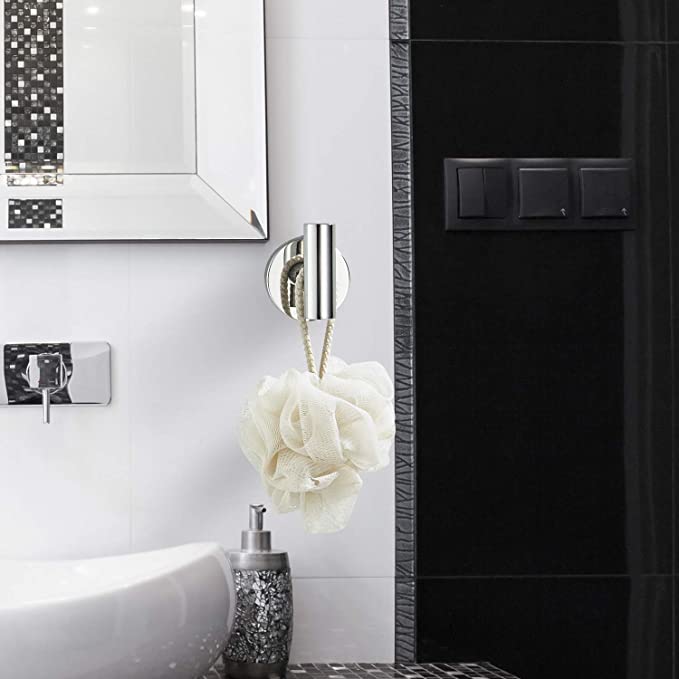 Toilet Paper Holder Towel Ring Towel Hook Set (Polished Chrome)