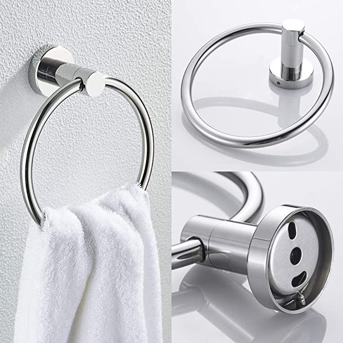 Bathroom Accessories Set of 4 (Polished Chrome)