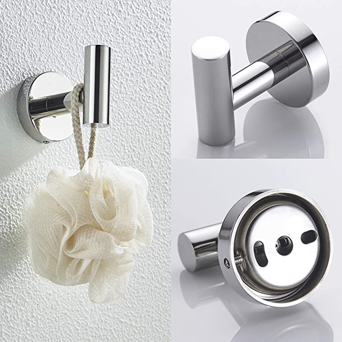Bathroom Accessories Set of 4 (Polished Chrome)