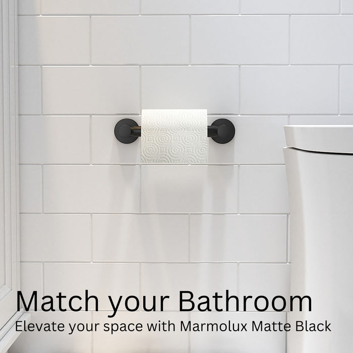 Spring Loaded Toilet Roll Holder (Matte Black)