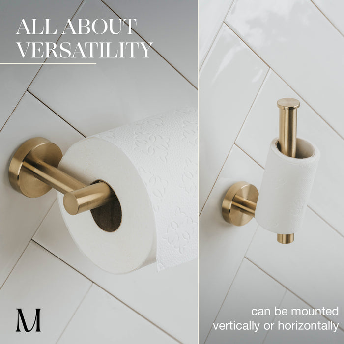 Classic Toilet Paper Roll Holder (Gold)