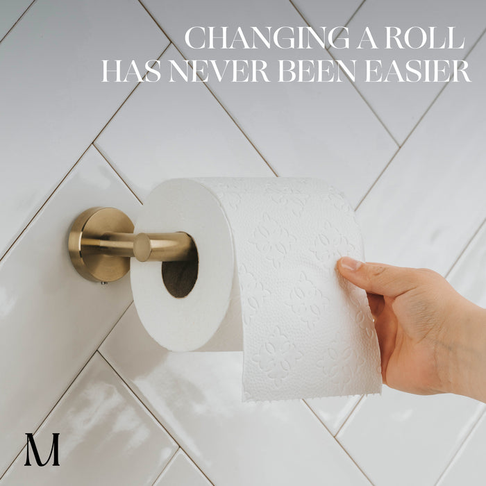 Classic Toilet Paper Roll Holder (Gold)