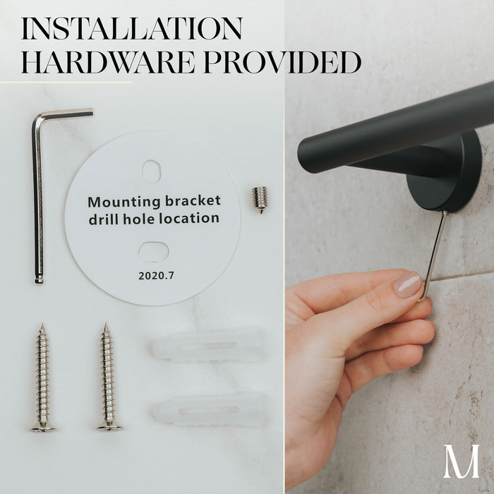 Classic Toilet Roll Holder (Matte Black)