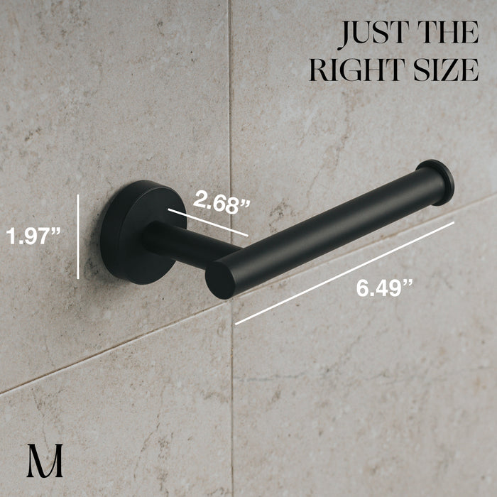 Classic Toilet Roll Holder (Matte Black)