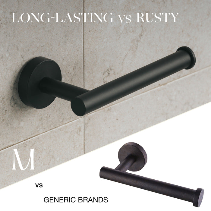 Classic Toilet Roll Holder (Matte Black)