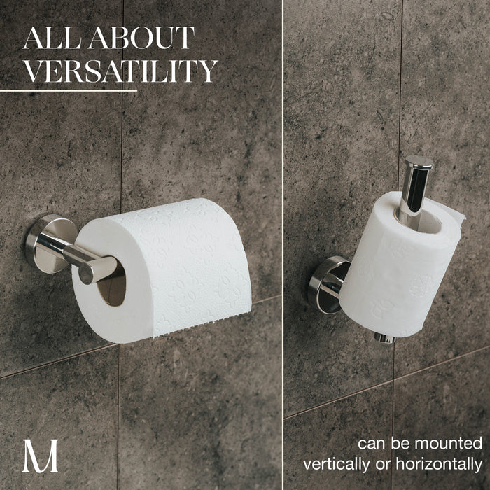 Toilet Paper Holder & Towel Ring (Polished Chrome)
