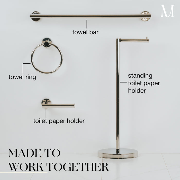 Classic Toilet Paper Roll Holder (Polished Chrome)