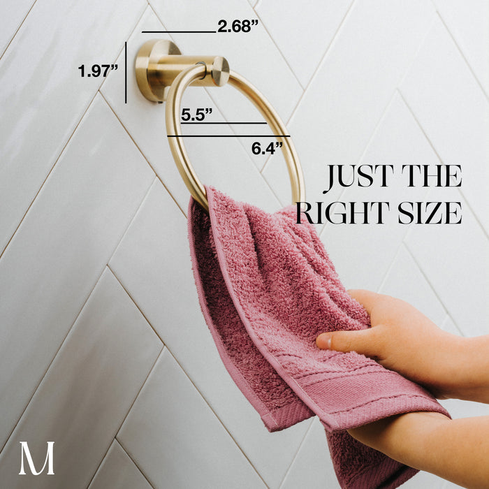 Towel Ring - Towel Holder (Gold)