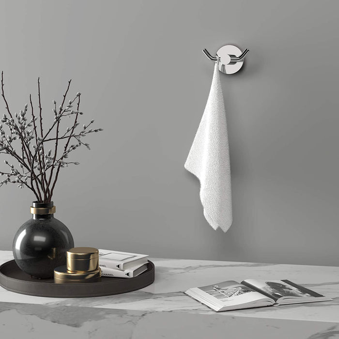 2pack Double Towel Hook (Polished Chrome)