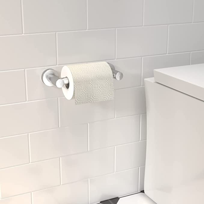 Spring Loaded Toilet Roll Holder (Matte Black)