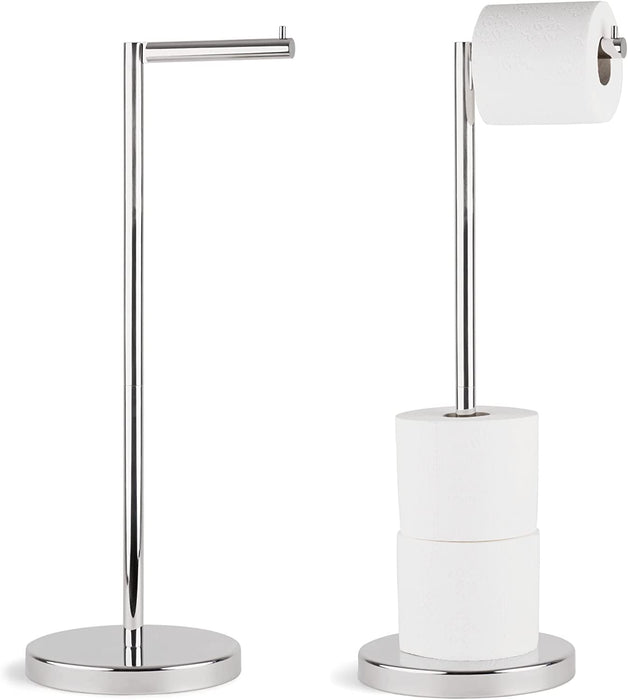 4 Rolls Storage - Free Standing Toilet Paper Holder Stand
