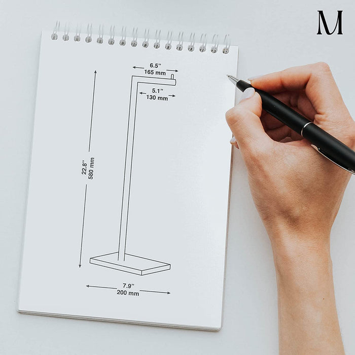 Standing Toilet Paper Holder丨Holder Stand with Modern Marble Base